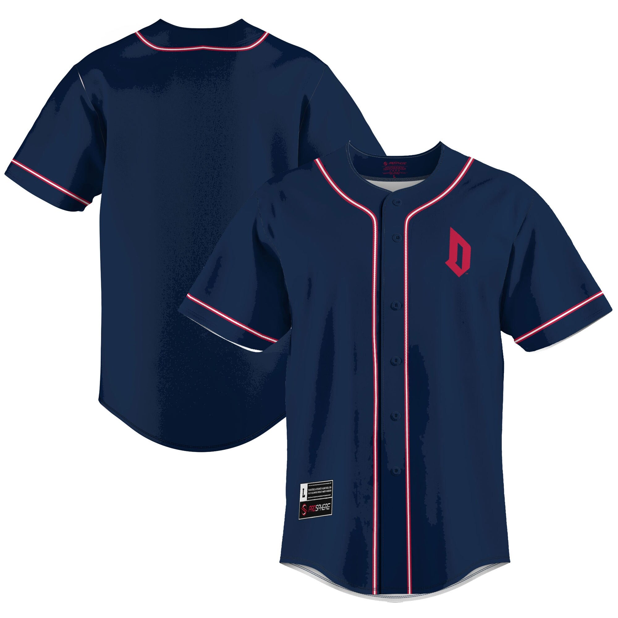 Duquesne James Madison Dukes blue jersey