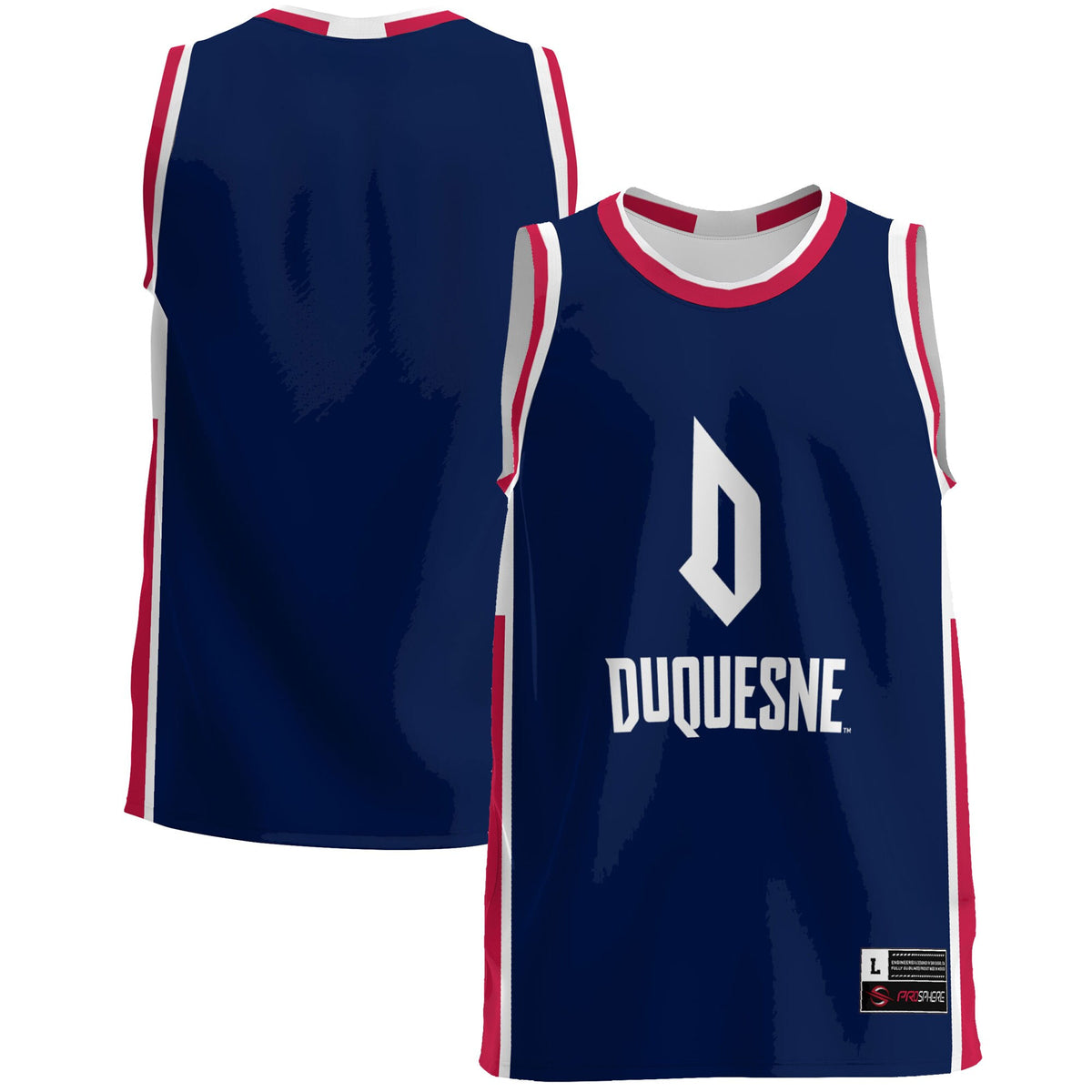 Duquesne James Madison Dukes blue jersey