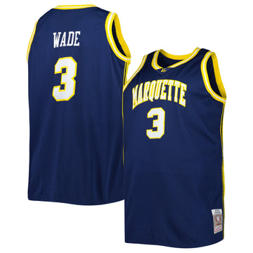Dwyane Wade Marquette Golden Eagles navy jersey