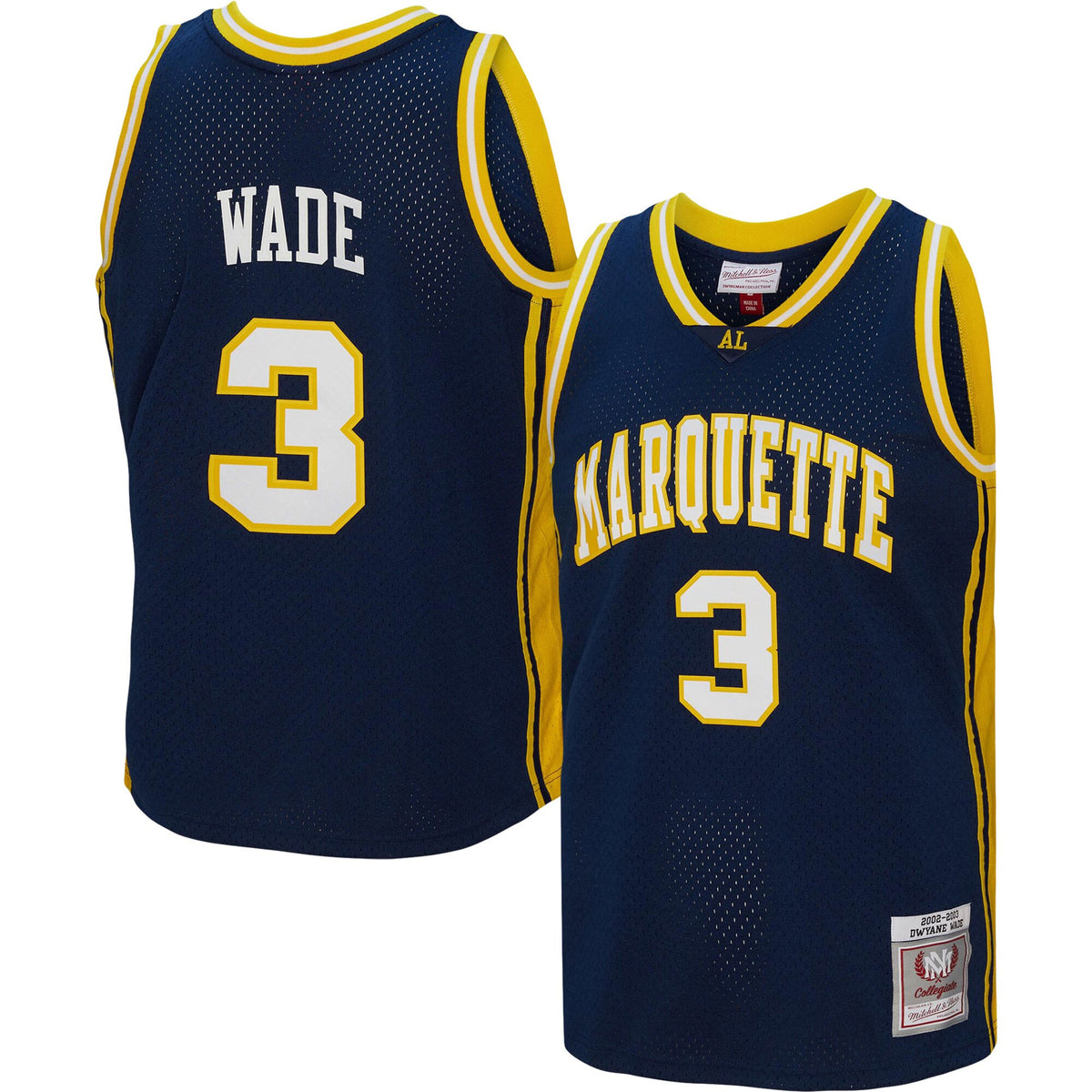 Dwyane Wade Marquette Golden Eagles navy jersey