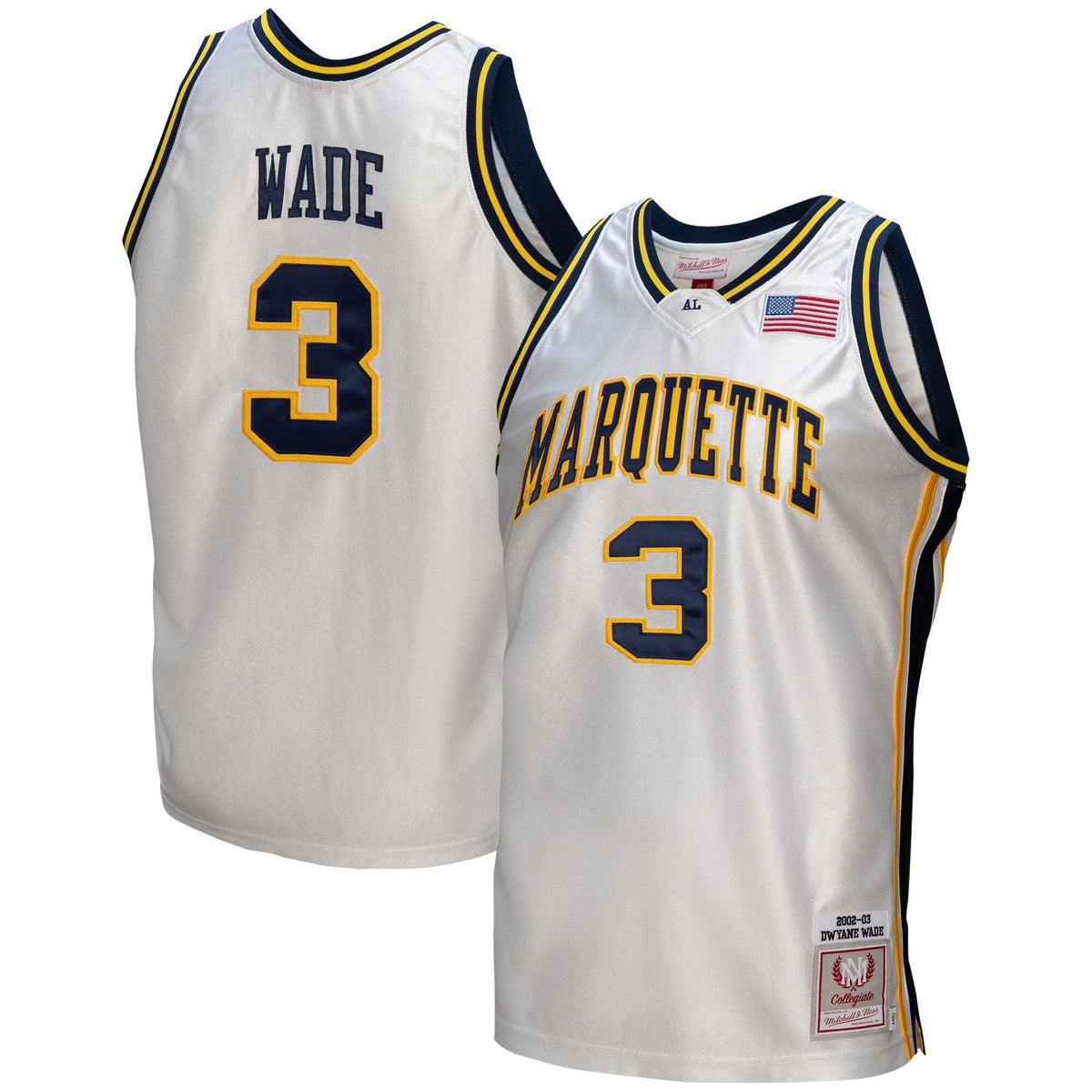Dwyane Wade College Vault Marquette Golden Eagles white jersey