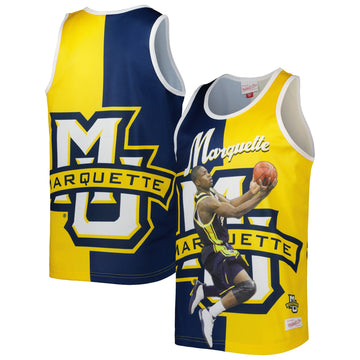 Dwyane Wade Sublimated Tank Top Marquette Golden Eagles blue jersey