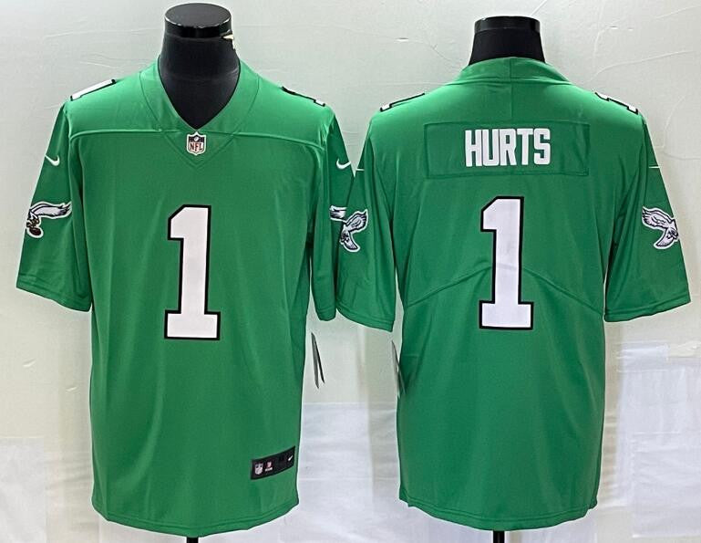 Jalen Hurts Philadelphia Eagles green Vapor jersey