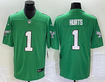 Jalen Hurts Philadelphia Eagles green Vapor jersey
