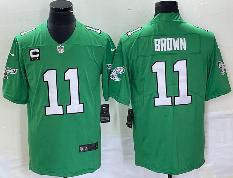 AJ Brown Philadelphia Eagles green Vapor jersey