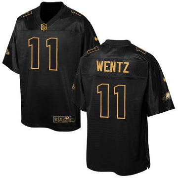 Carson Wentz Philadelphia Eagles black Pro Line jersey