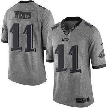 Carson Wentz Philadelphia Eagles gray Limited jersey
