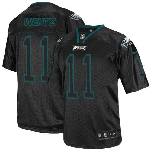 Carson Wentz Philadelphia Eagles black Elite jersey