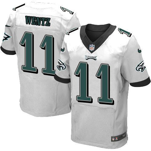 Carson Wentz Philadelphia Eagles white Elite jersey