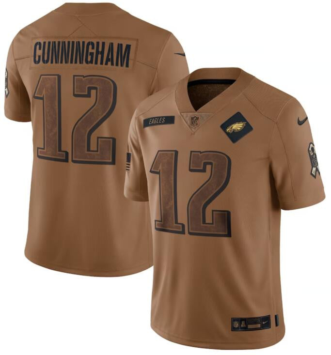 Randall Cunningham Philadelphia Eagles brown Salute To Service jersey