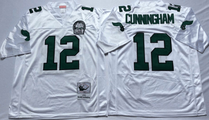 Randall Cunningham Philadelphia Eagles white Throwback jersey
