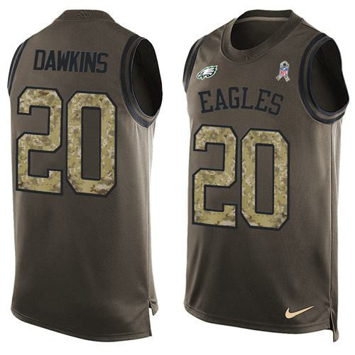 Brian Dawkins Philadelphia Eagles green Salute To Service jersey