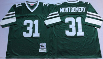 Wilbert Montgomery Philadelphia Eagles green Throwback jersey