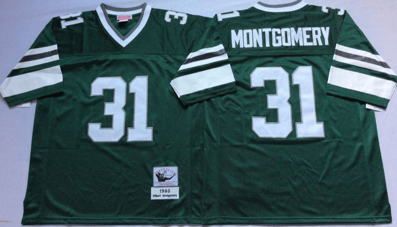 Wilbert Montgomery Philadelphia Eagles green Throwback jersey