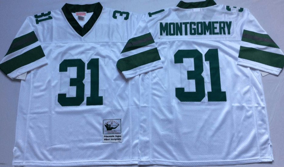 Wilbert Montgomery Philadelphia Eagles white Throwback jersey