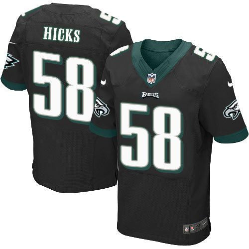 Jordan Hicks Philadelphia Eagles black Elite jersey