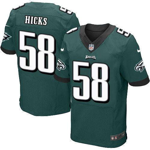 Jordan Hicks Philadelphia Eagles green Elite jersey