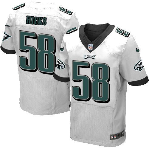 Jordan Hicks Philadelphia Eagles white Elite jersey