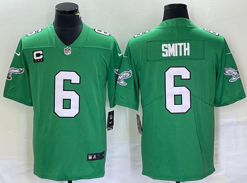 DeVonta Smith Philadelphia Eagles green Vapor jersey