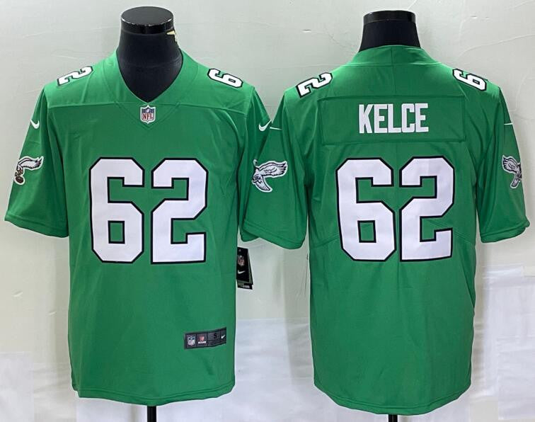 Jason Kelce Philadelphia Eagles green Vapor jersey