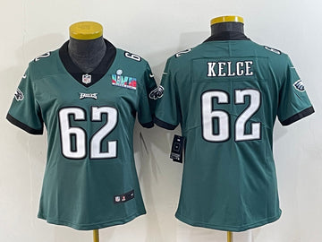 Jason Kelce Philadelphia Eagles green Vapor jersey
