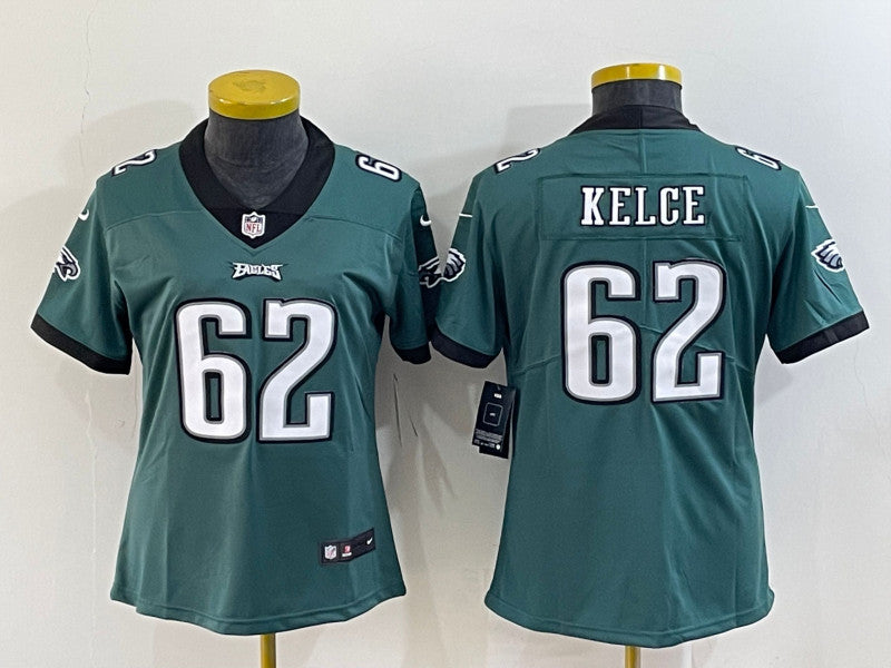 Jason Kelce Philadelphia Eagles green Vapor jersey