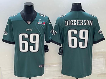 Landon Dickerson Philadelphia Eagles green Vapor jersey