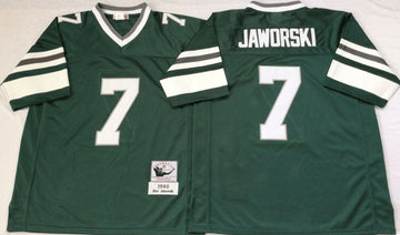 Ron Jaworski Philadelphia Eagles green Throwback jersey