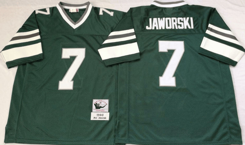 Ron Jaworski Philadelphia Eagles green Throwback jersey