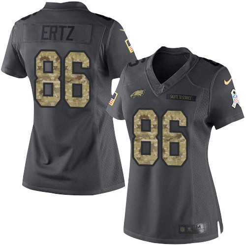 Zach Ertz Philadelphia Eagles black Salute To Service jersey