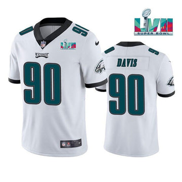 Jordan Davis Philadelphia Eagles white Vapor jersey