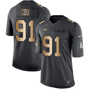 Fletcher Cox Philadelphia Eagles black Salute To Service jersey