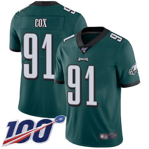 Fletcher Cox Philadelphia Eagles green Vapor jersey