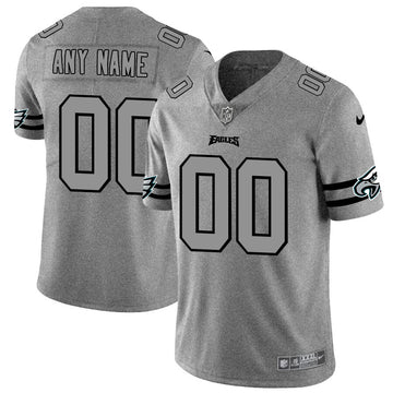 Custom Philadelphia Eagles gray Untouchable jersey