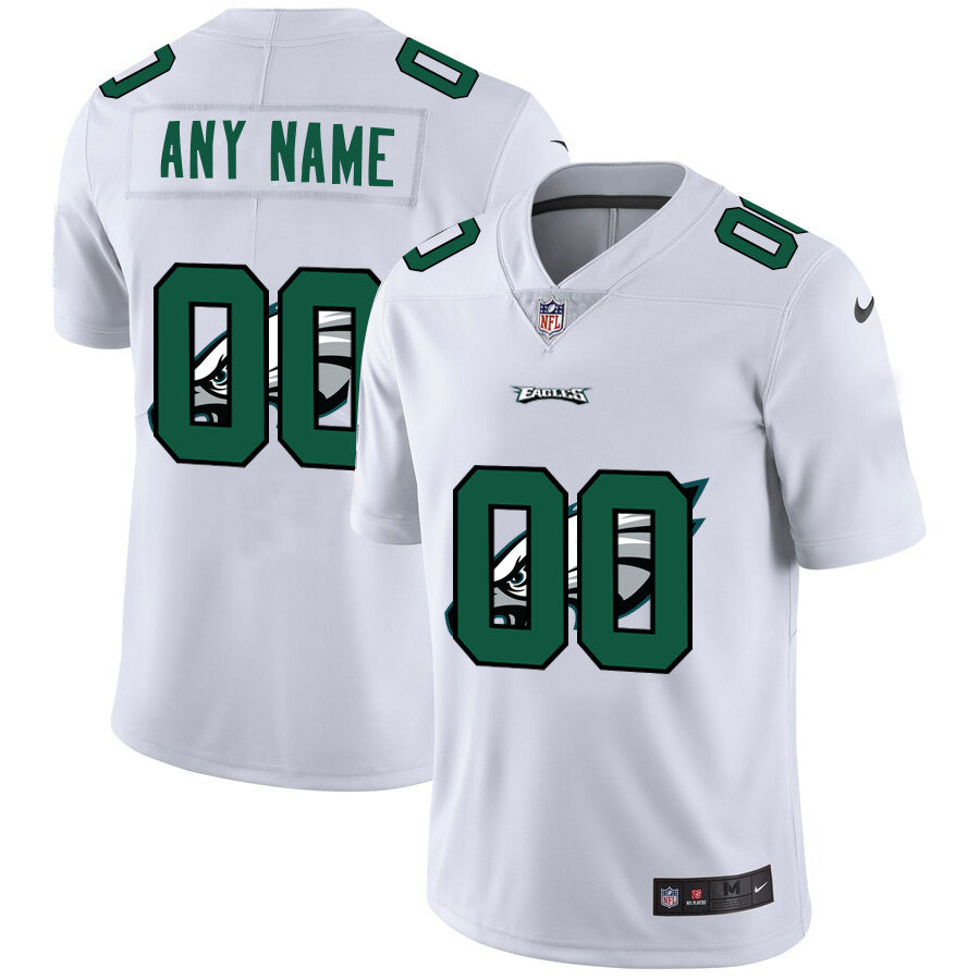 Custom Philadelphia Eagles white Untouchable jersey