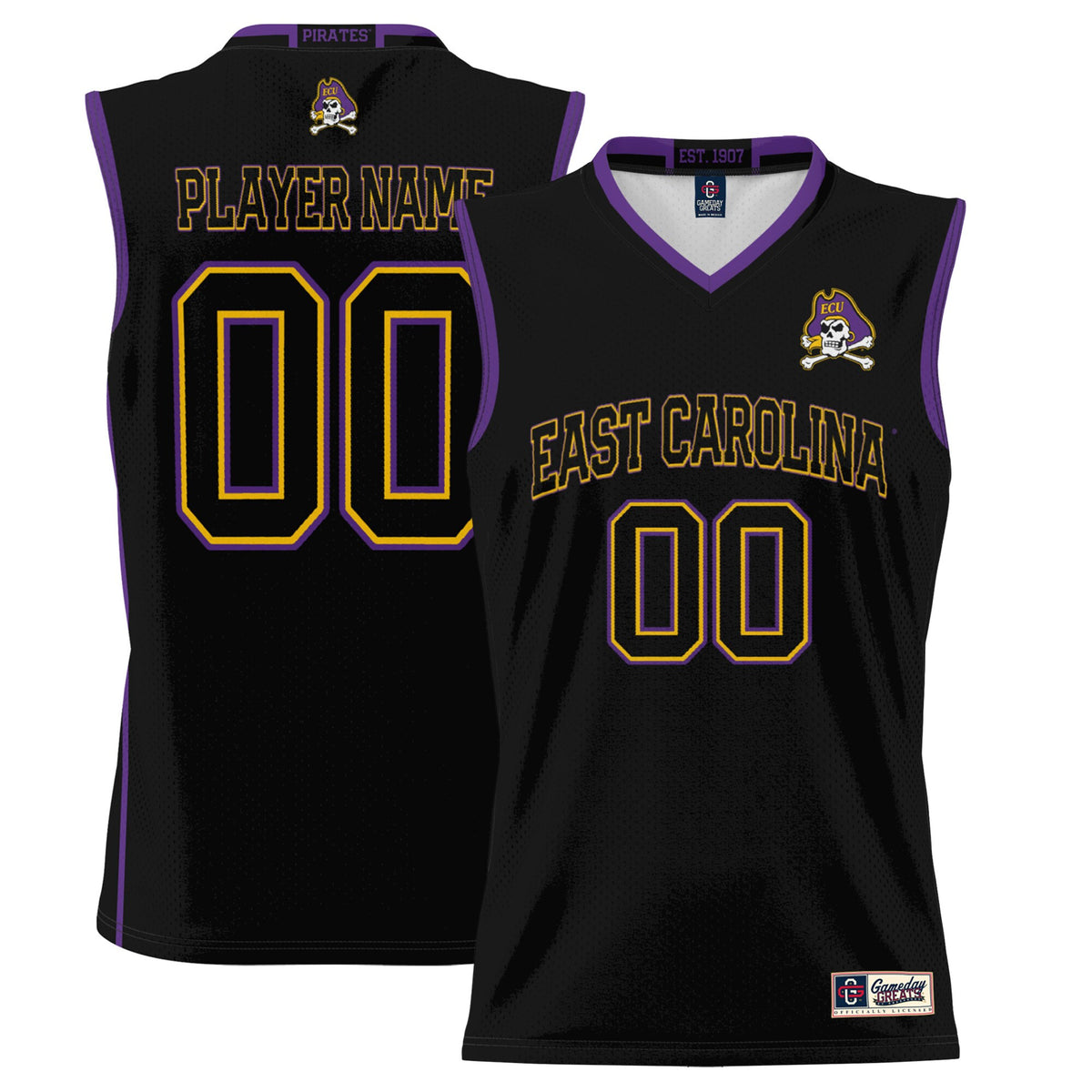 ECU Pirates black jersey