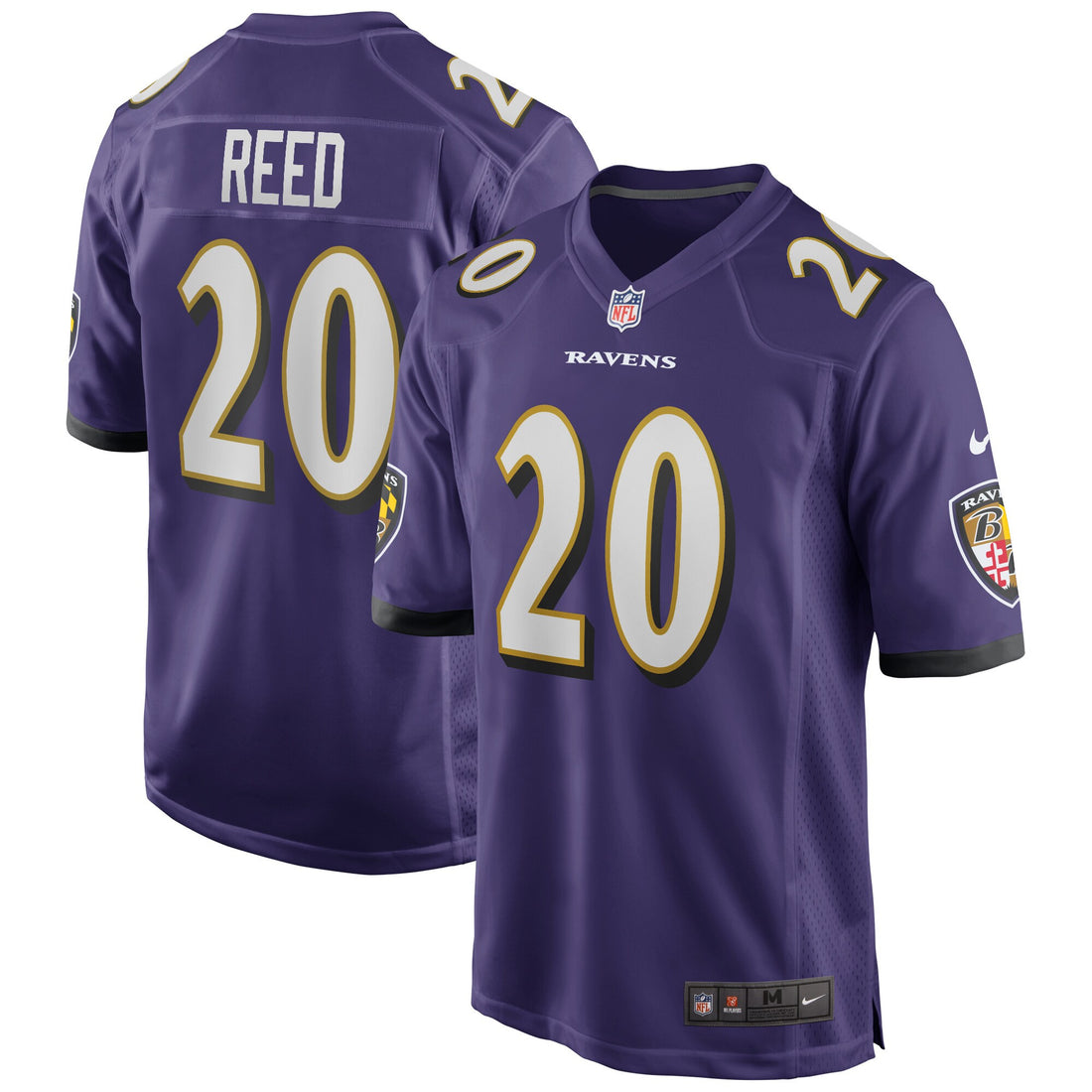 Ed Reed Baltimore Ravens purple Game jersey