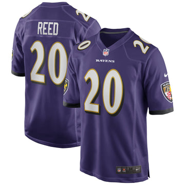 Ed Reed Baltimore Ravens purple Game jersey