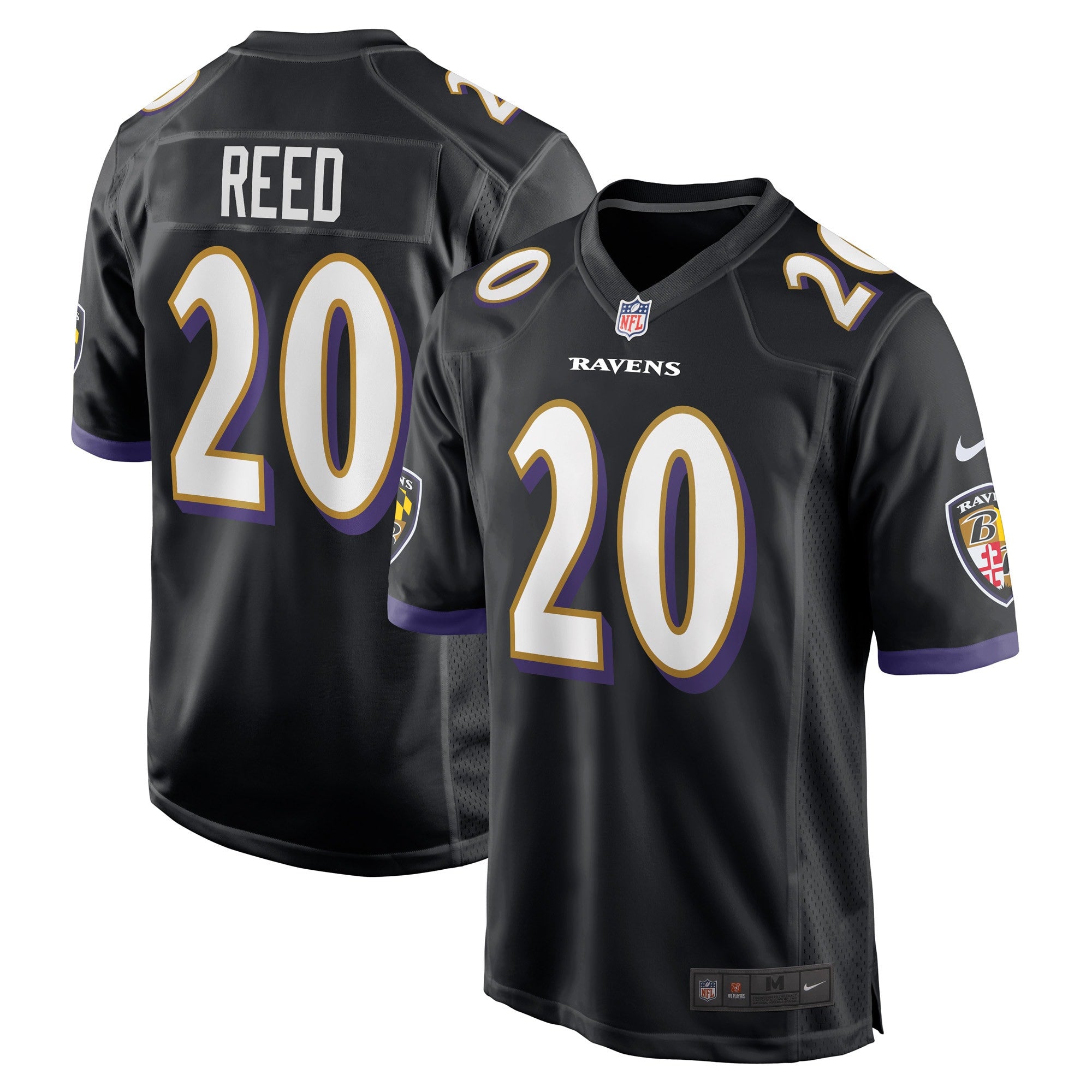 Ed Reed Baltimore Ravens black jersey