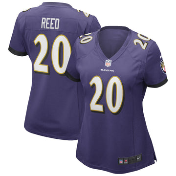 Ed Reed Baltimore Ravens purple Game jersey