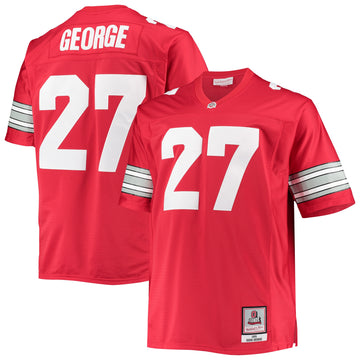 Eddie George Alumni Ohio State Buckeyes scarlet jersey