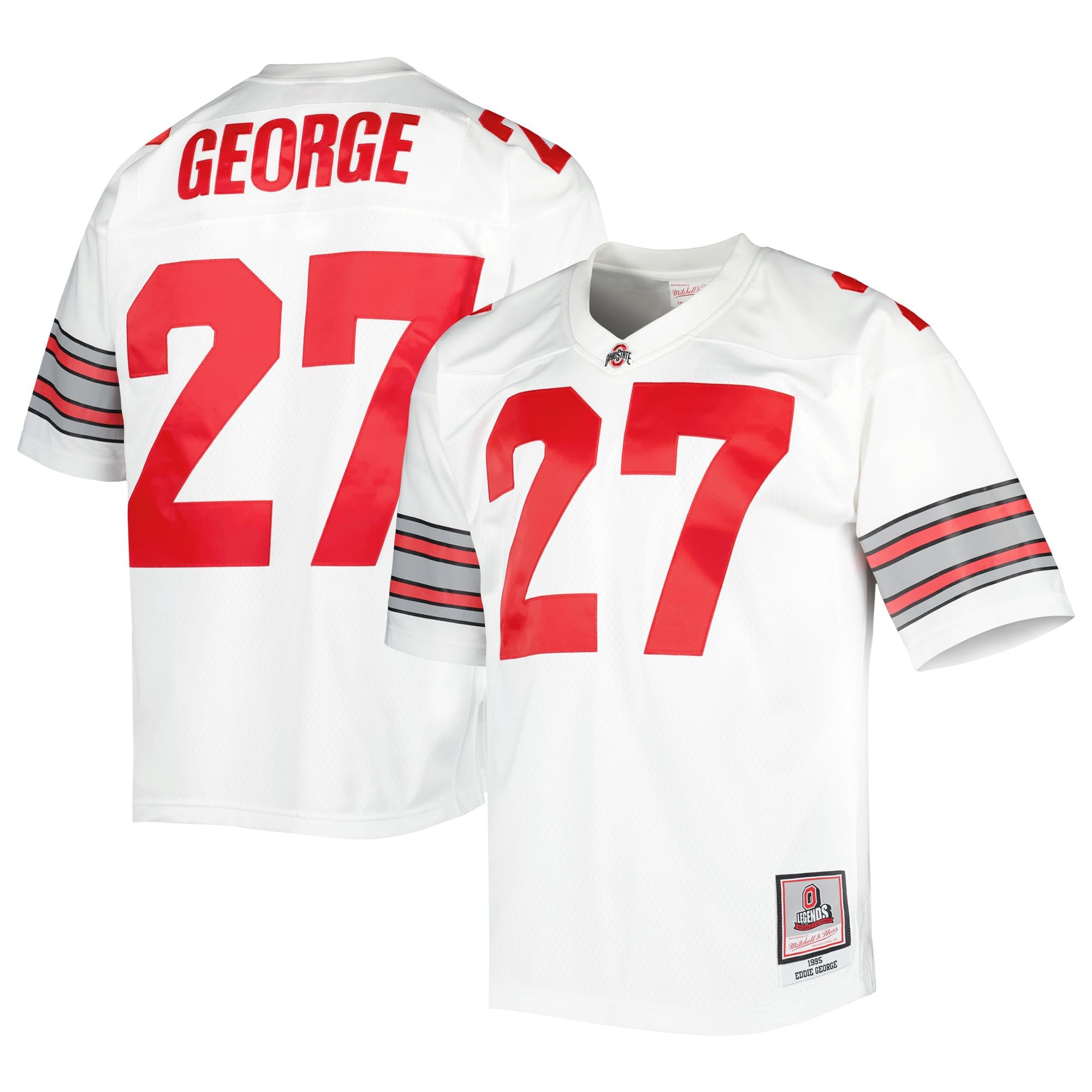 Eddie George Ohio State Buckeyes white jersey