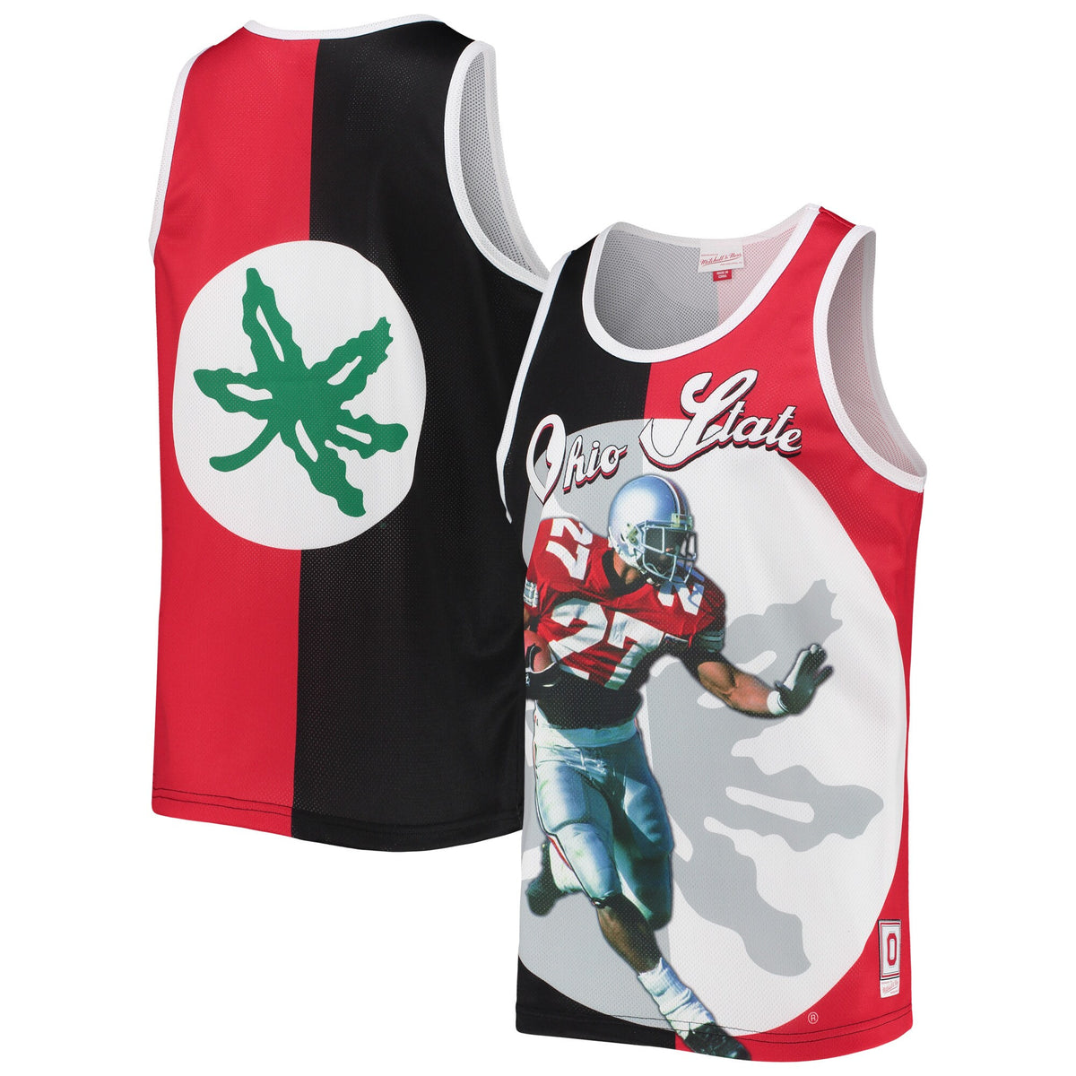Eddie George Sublimated Tank Top Ohio State Buckeyes black jersey
