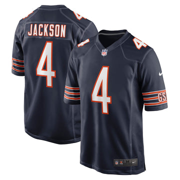 Eddie Jackson Chicago Bears navy Game jersey