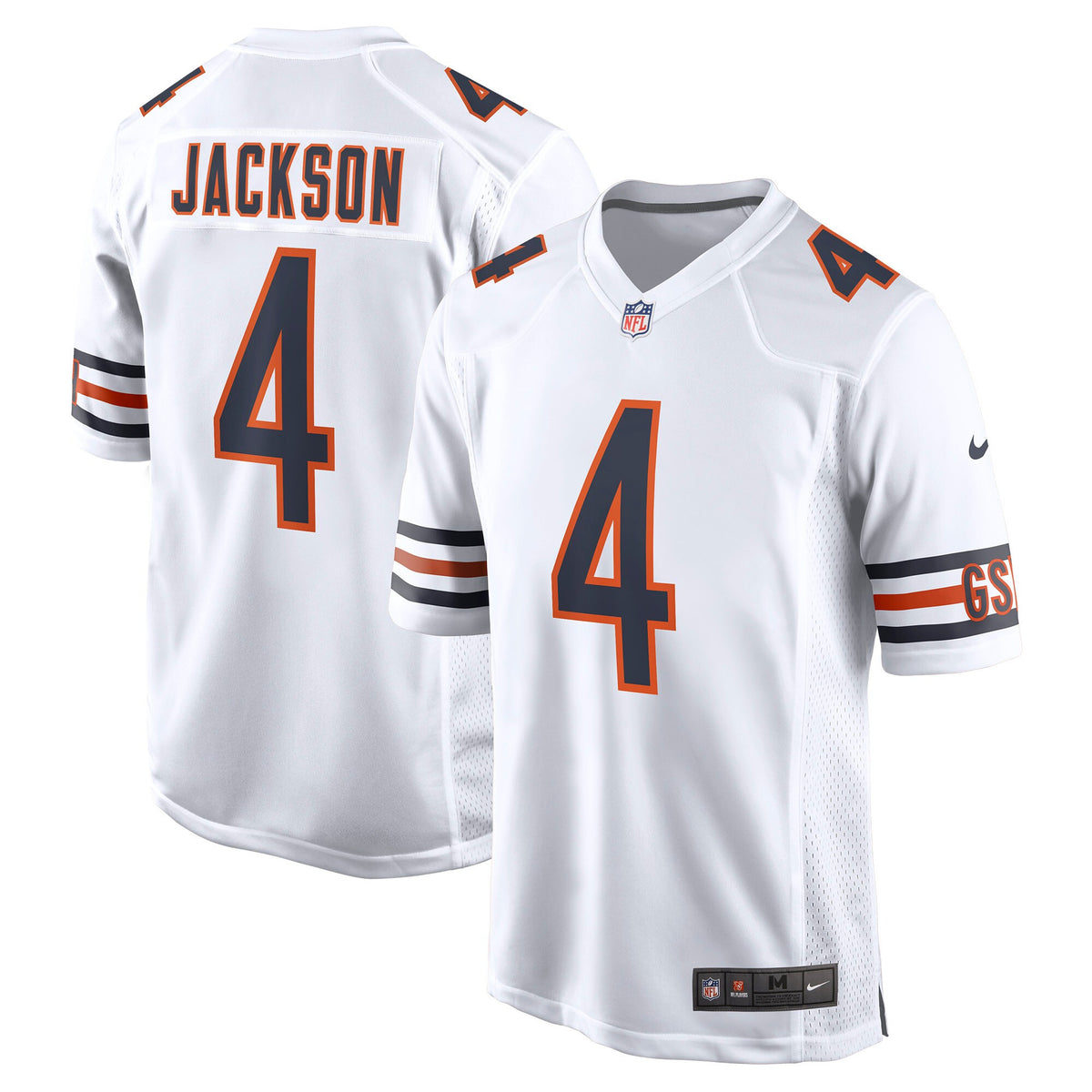 Eddie Jackson Chicago Bears white jersey