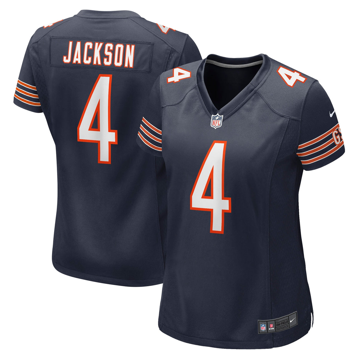 Eddie Jackson Chicago Bears navy Game jersey
