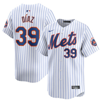 Edwin Diaz New York Mets white Limited jersey