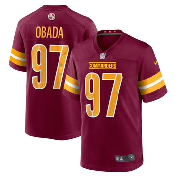 Efe Obada Washington Commanders burgundy jersey