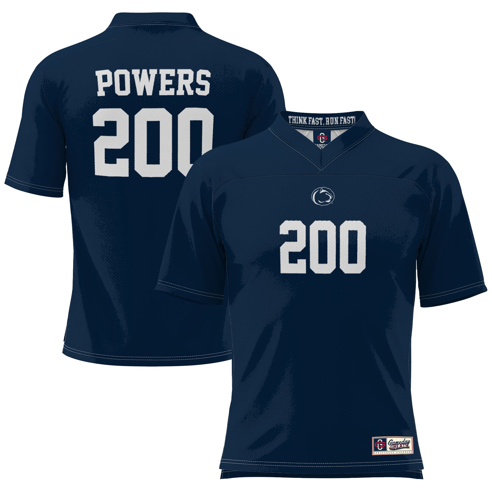 Eli Manning Chad Powers Penn State Nittany Lions navy jersey