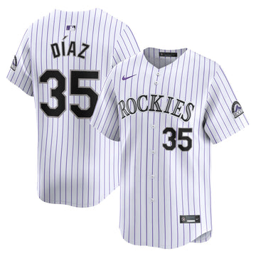 Elias Diaz Colorado Rockies white Limited jersey